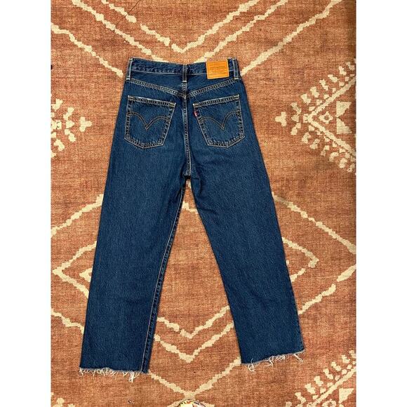 Levi's Premium RIBCAGE STRAIGHT ANKLE WOMEN'S JEANS Size 25 - Picture 5 of 9